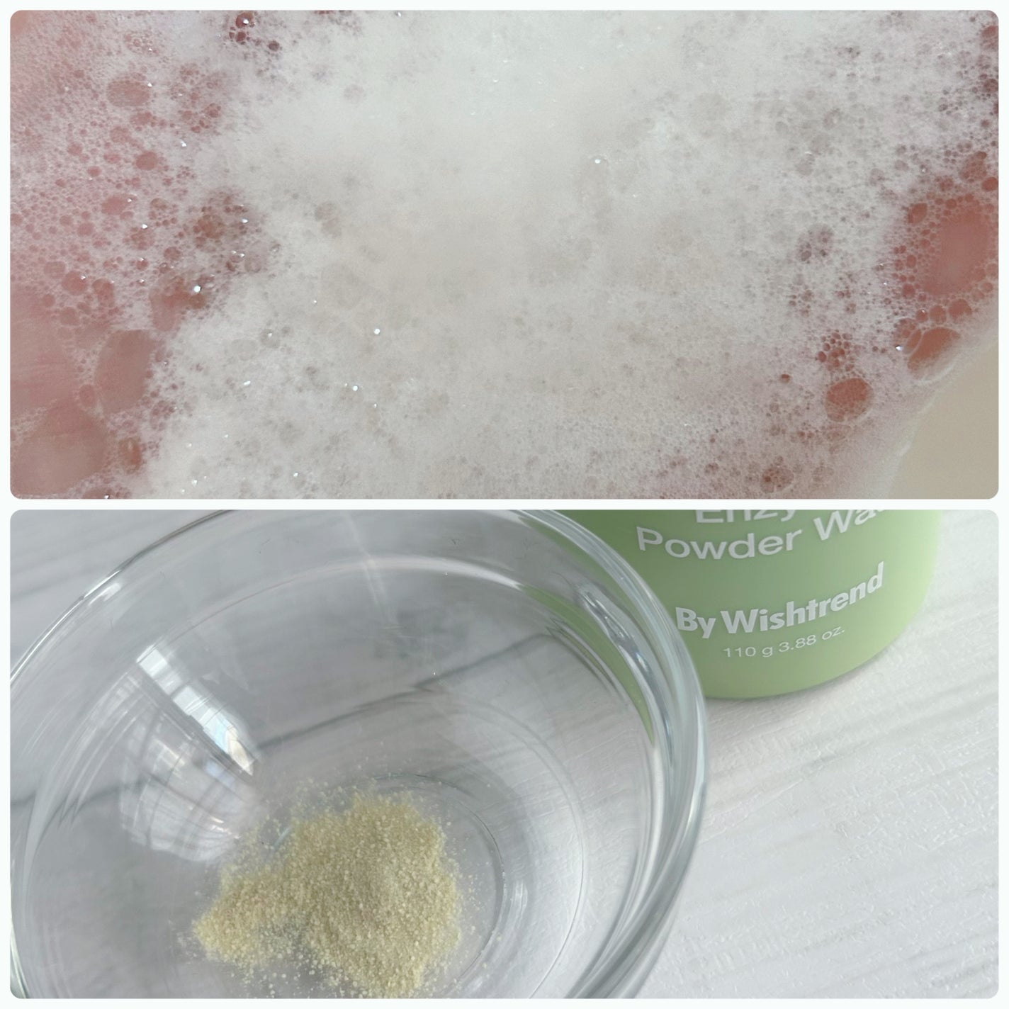 グリーンティー&エンザイムパウダーウォッシュ/By Wishtrend/洗顔パウダーを使ったクチコミ(3枚目)