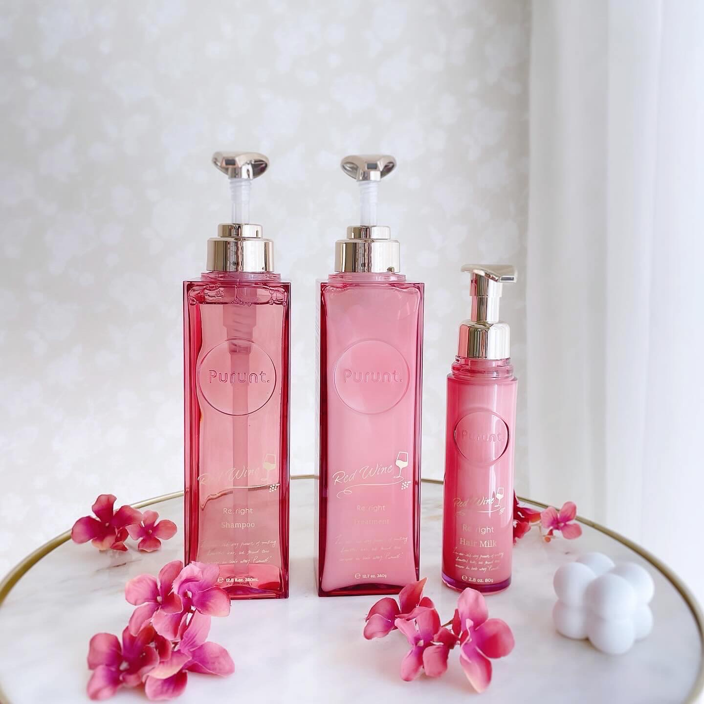 プルント　リライトペアセット　レッドワイン/Purunt./市販シャンプーを使ったクチコミ（1枚目）