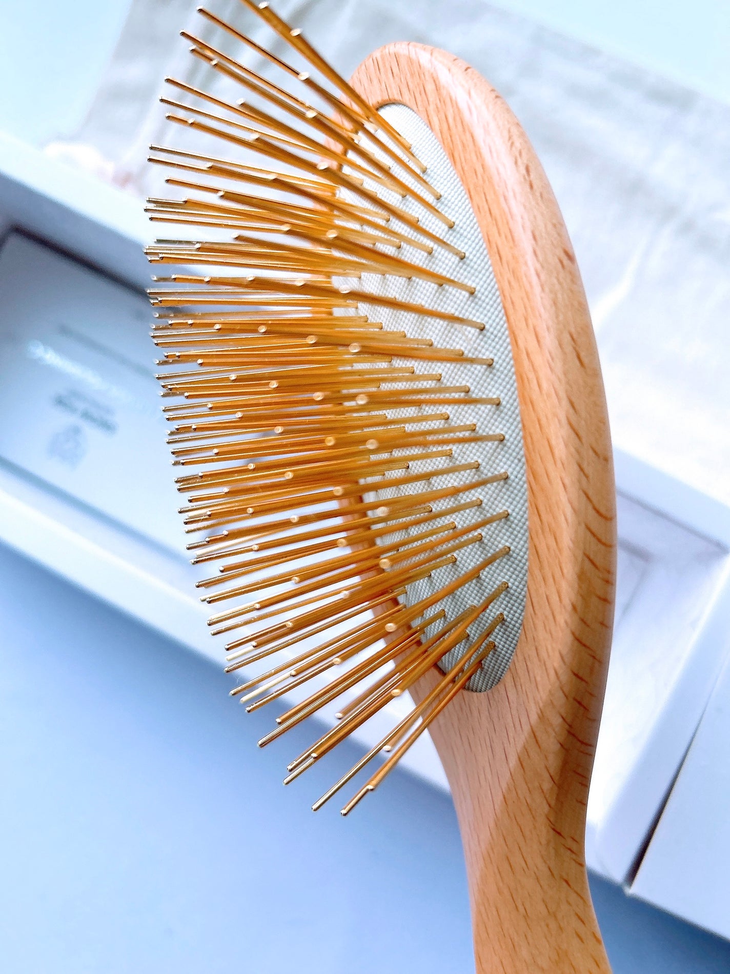 プレミアム FOXカッサ ウッド ヘアブラシ/SNOW FOX SKINCARE/メイクブラシを使ったクチコミ(5枚目)