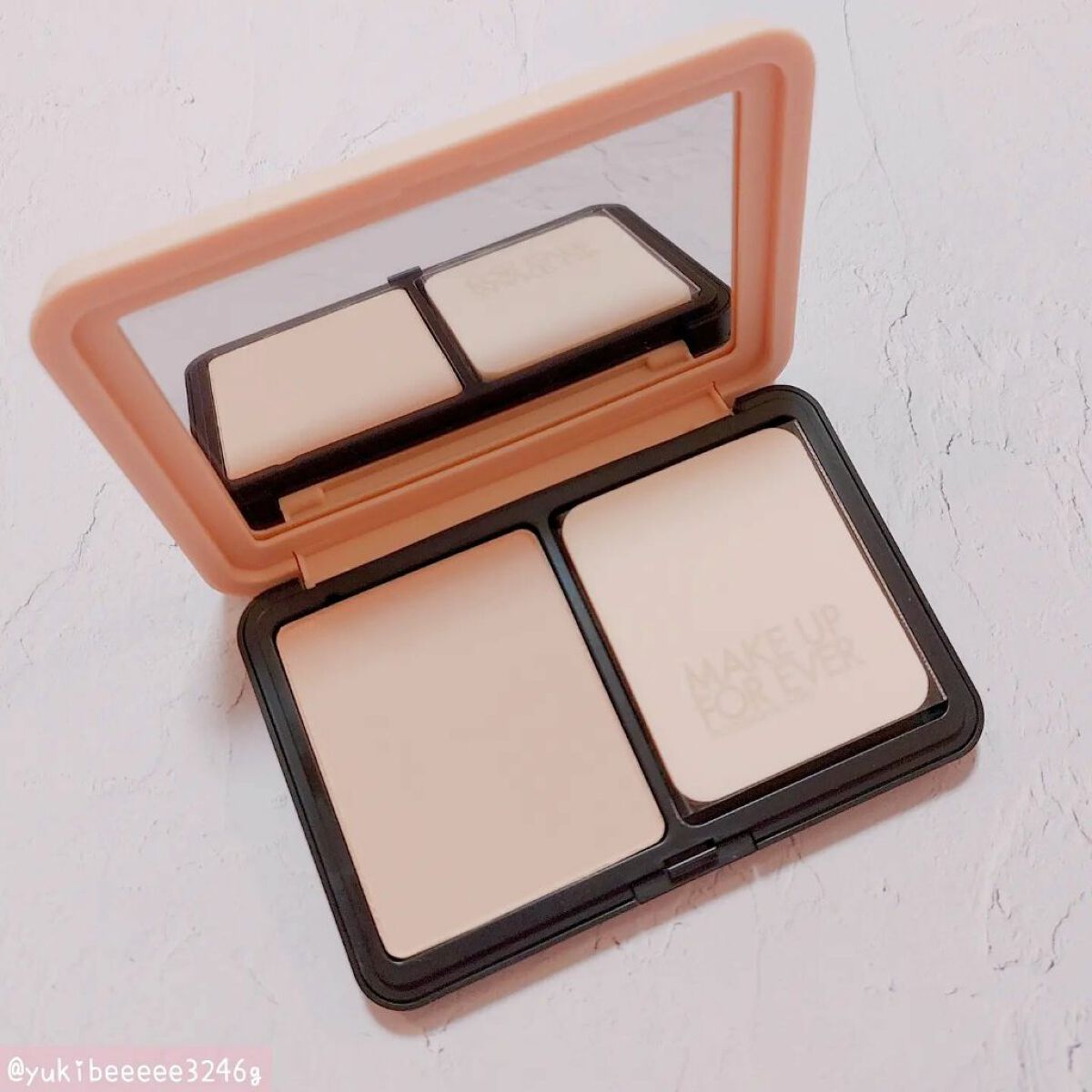 HDスキン マットベルベットコンパクト 1R02（リフィル）/MAKE UP FOR EVER/パウダーファンデーションを使ったクチコミ（3枚目）