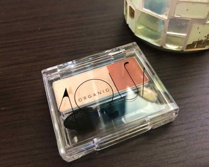 オーガニックデュオシャドー/アクア・アクア/アイシャドウパレットを使ったクチコミ(1枚目)