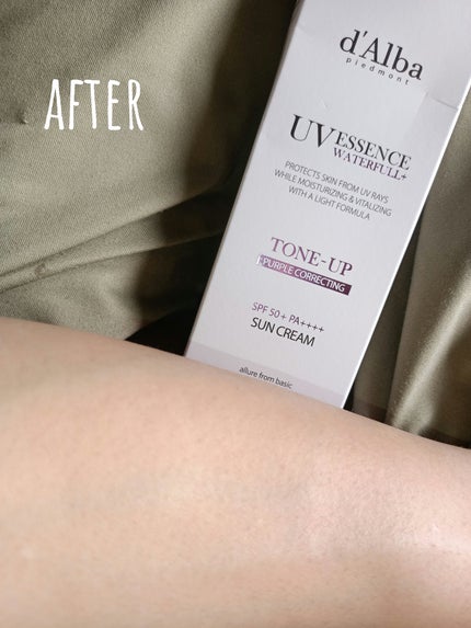 ダルバ ウォータフル トーンアップ サンクリーム(パープル)/ダルバ/日焼け止めクリームを使ったクチコミ(6枚目)