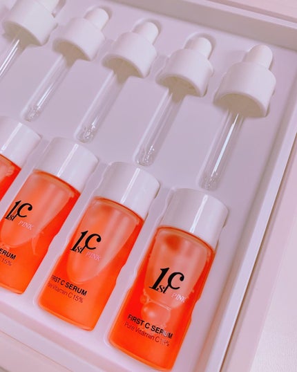 ファーストCピンクセラムピュアビタミンC15%/クリマレ バイ ディーホリック/美容液を使ったクチコミ(4枚目)