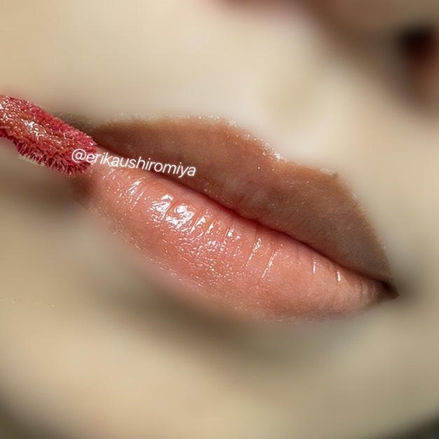 アップトゥーミー　ハグマイリップ　カラーロックプランパー 103 ブッシュドメロウ（限定色）/up2me/リッププランパーを使ったクチコミ（2枚目）