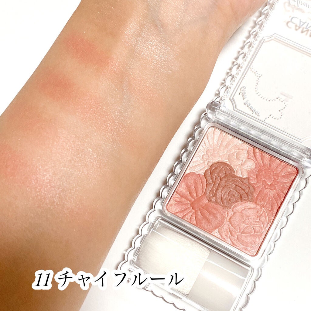 グロウフルールチークス/キャンメイク/パウダーチークを使ったクチコミ(7枚目)