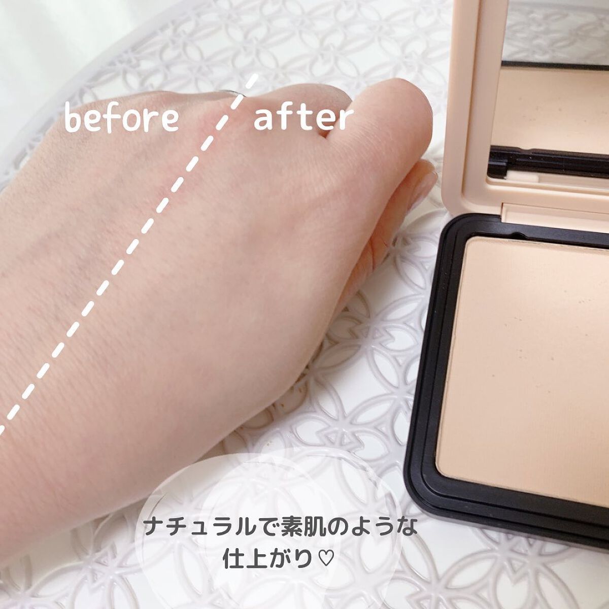 HDスキン マットベルベットコンパクト/MAKE UP FOR EVER/パウダーファンデーションを使ったクチコミ(4枚目)