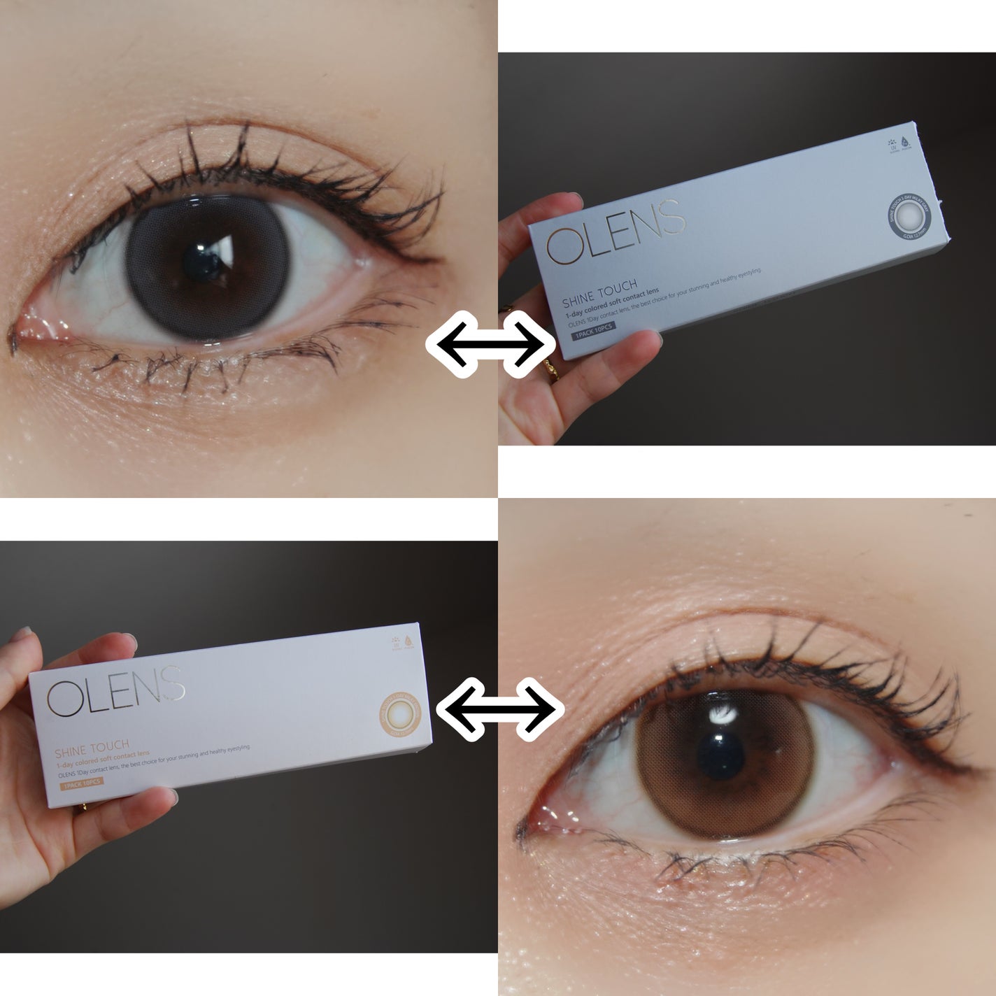 ShineTouch 1day/OLENS/ワンデー(1DAY)カラコンを使ったクチコミ(6枚目)