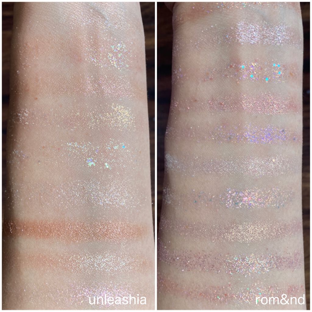 グリッターペディアアイパレット/unleashia/アイシャドウパレットを使ったクチコミ（2枚目）