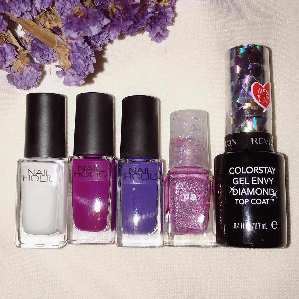 カラーステイ ジェル エンビー ダイヤモンド トップ コート N/REVLON/ネイルトップコートを使ったクチコミ（2枚目）