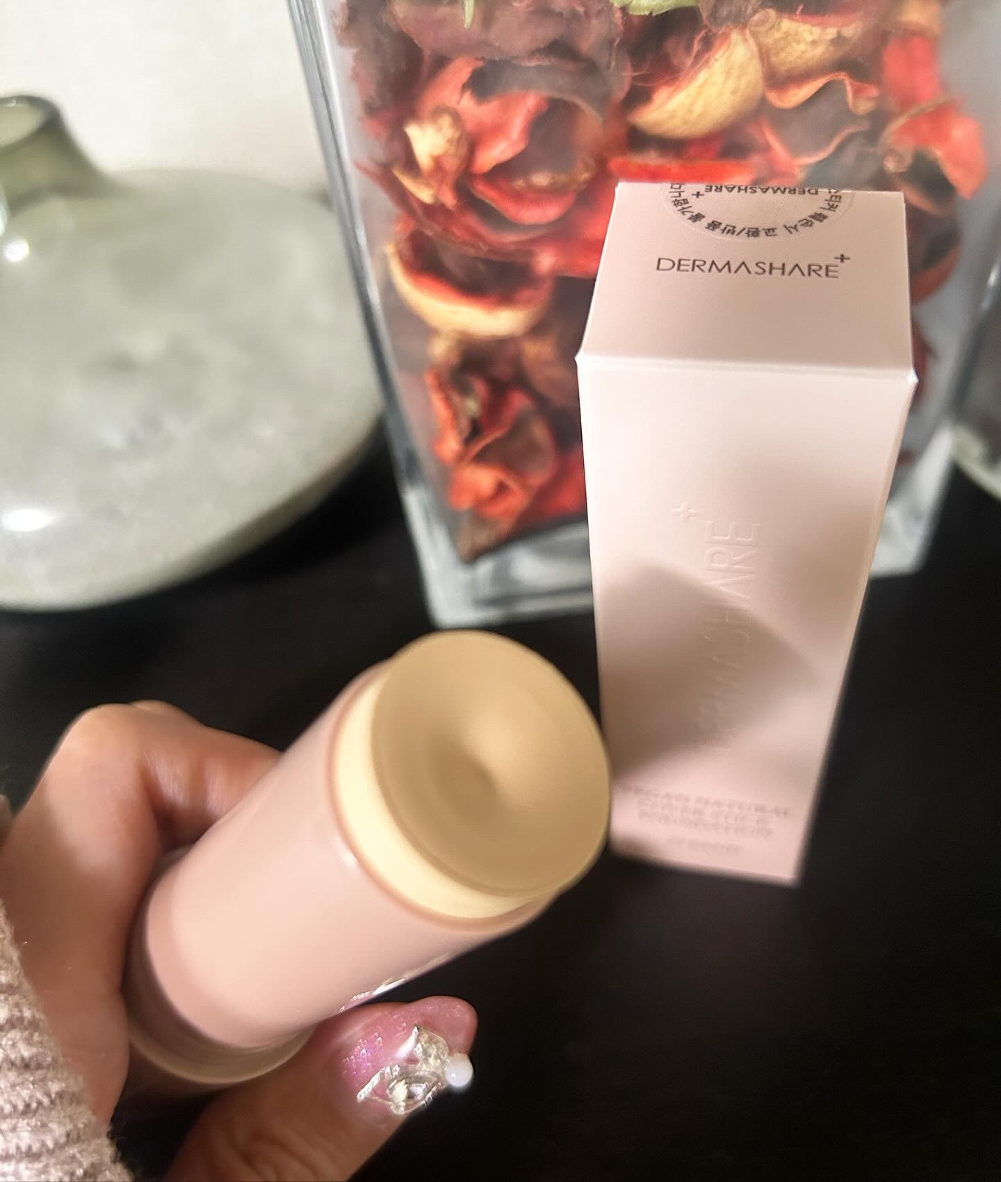 ヴィーガンナチュラルカバースティックファンデーション/DERMASHARE/その他ファンデーションを使ったクチコミ（2枚目）