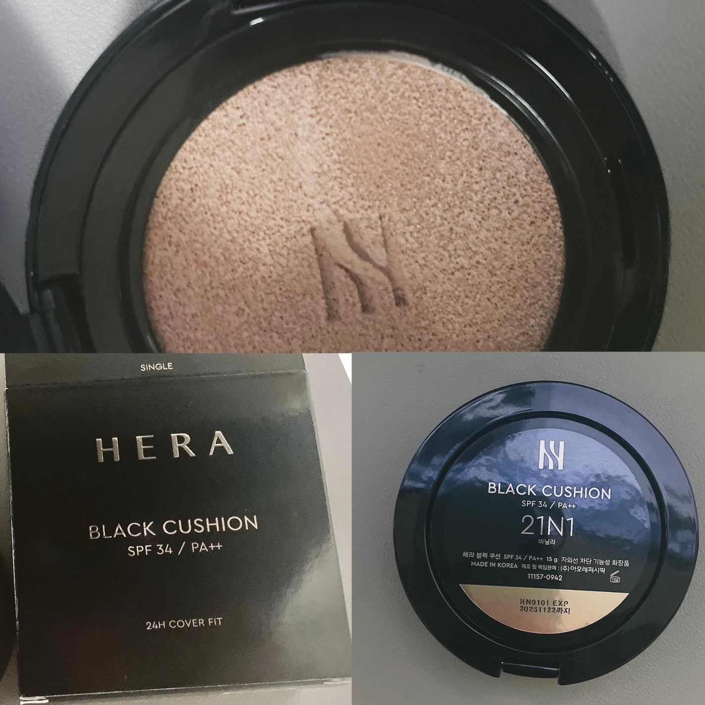 ブラック クッション/HERA/クッションファンデーションを使ったクチコミ(2枚目)