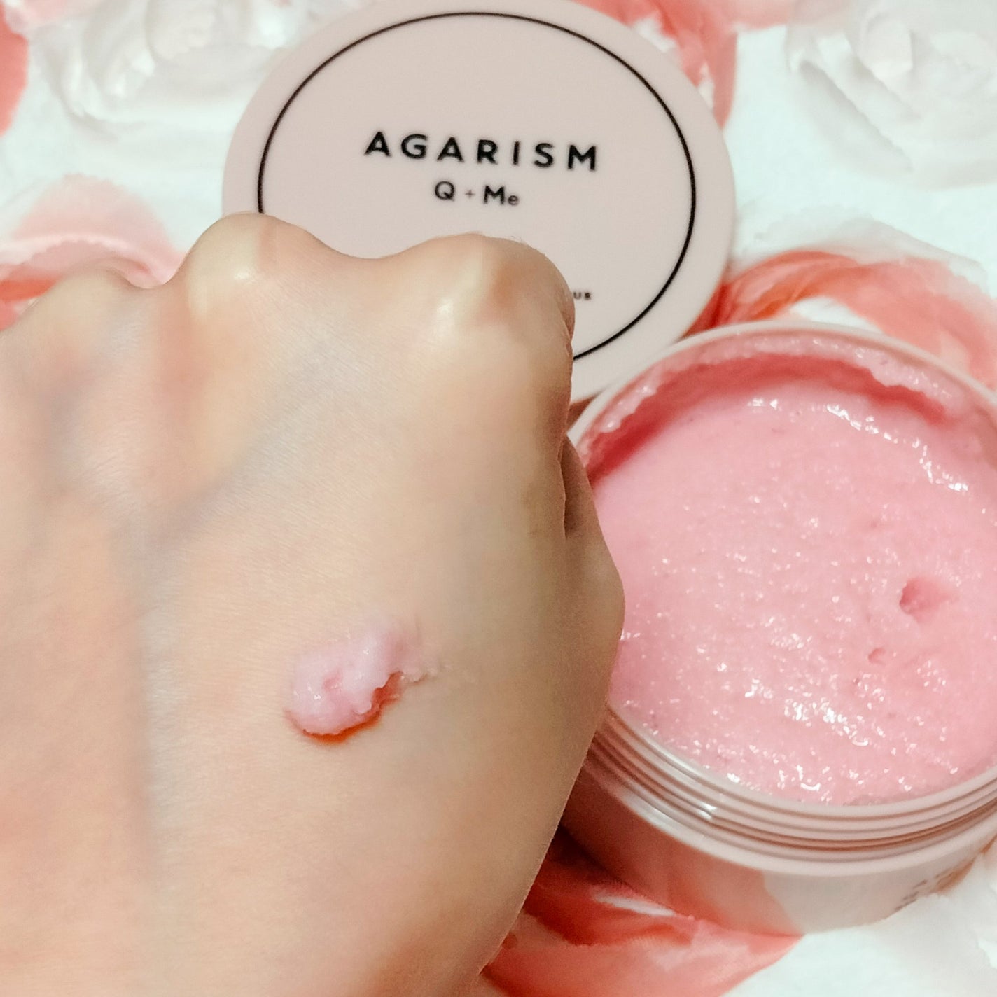 Q+Me スウィート ボム タラソ スクラブ/AGARISM/バスト・ヒップケアを使ったクチコミ(2枚目)