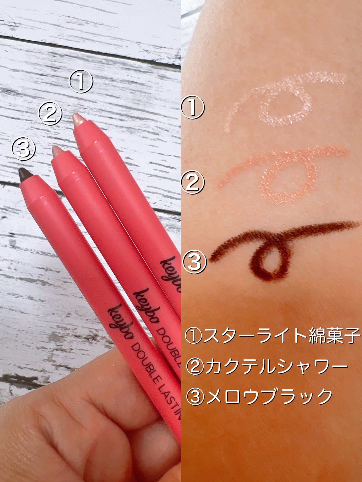 ダブルラスティングジェルライナー/keybo/ジェルアイライナーを使ったクチコミ(2枚目)