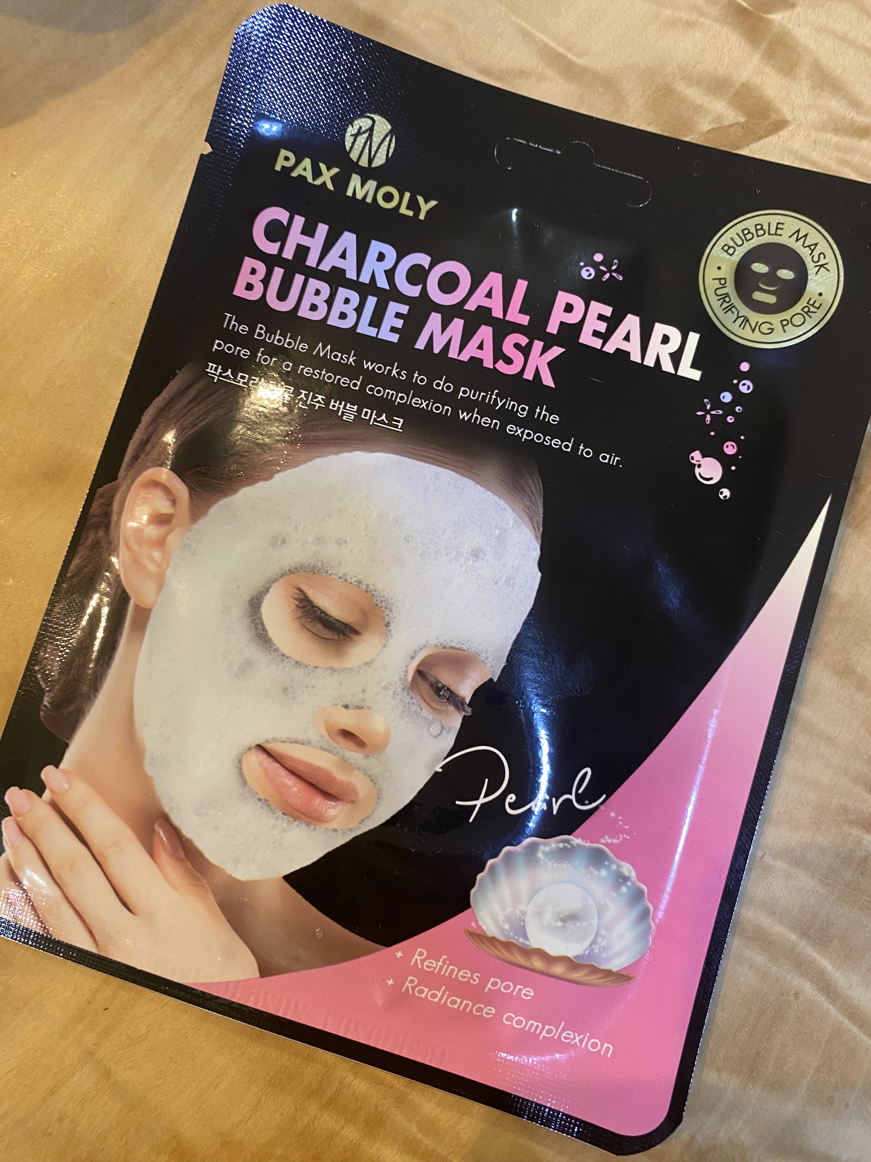 バブルマスク/PAX MOLY/あぶらとり紙を使ったクチコミ（1枚目）