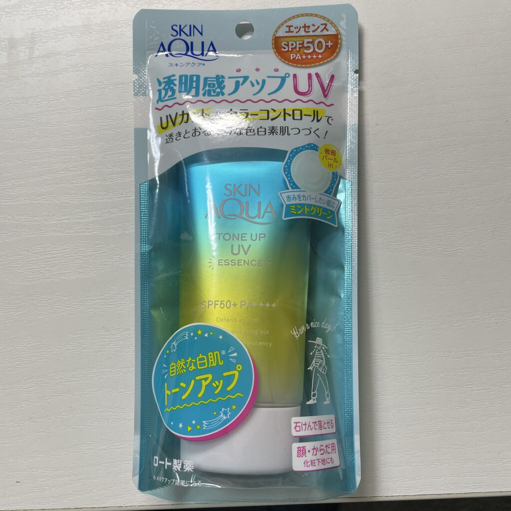 スキンアクア トーンアップUVエッセンス/スキンアクア/日焼け止めクリームを使ったクチコミ（1枚目）