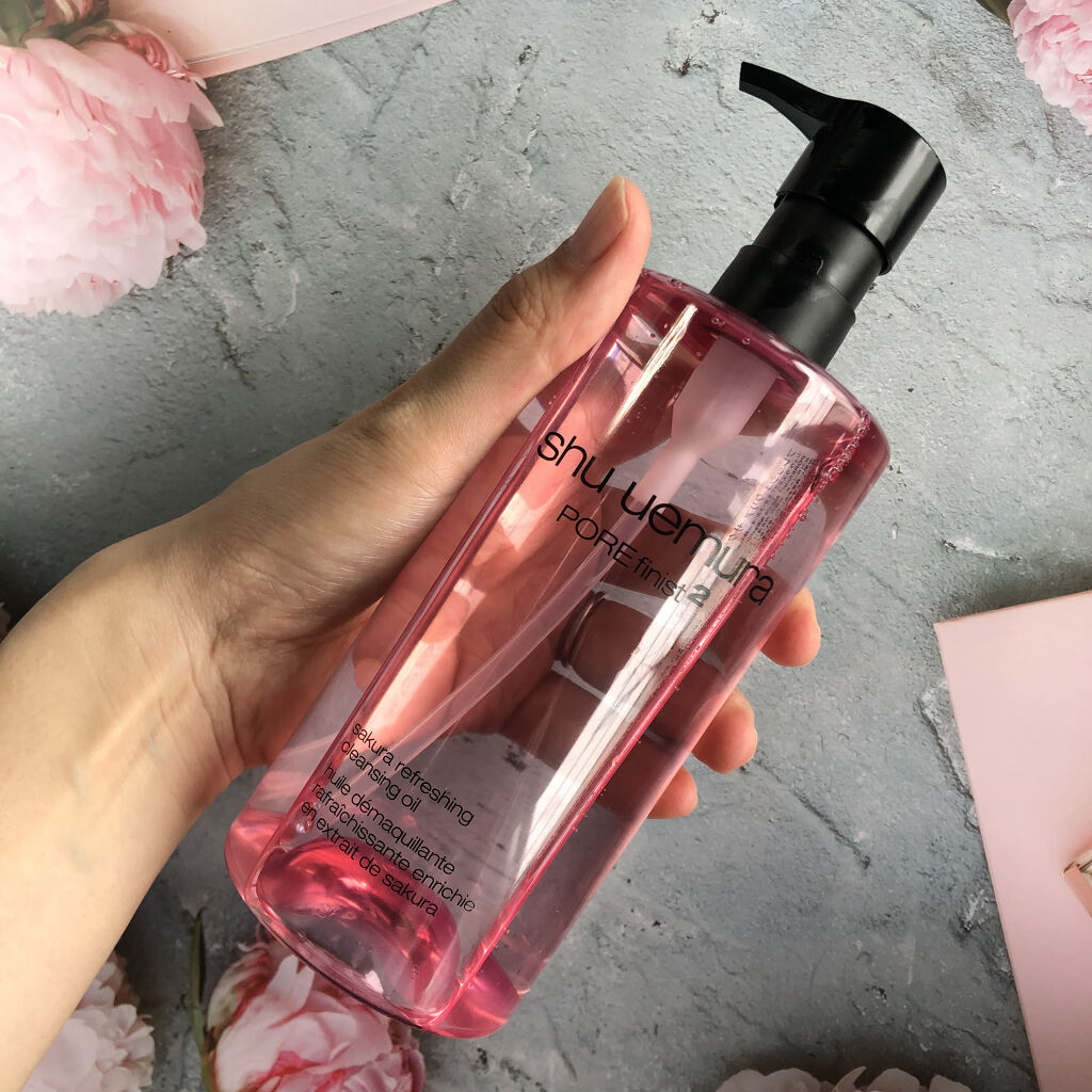 フレッシュ クリア サクラ クレンジング オイル 450ml/shu uemura/オイルクレンジングを使ったクチコミ（2枚目）