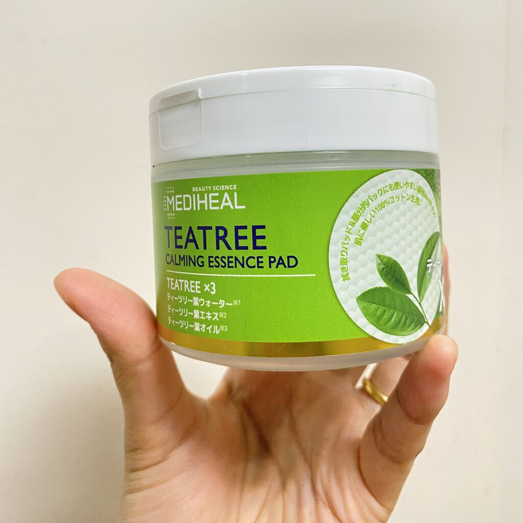 ティーツリーカーミングエッセンスパッド/MEDIHEAL/トナーパッドを使ったクチコミ（1枚目）