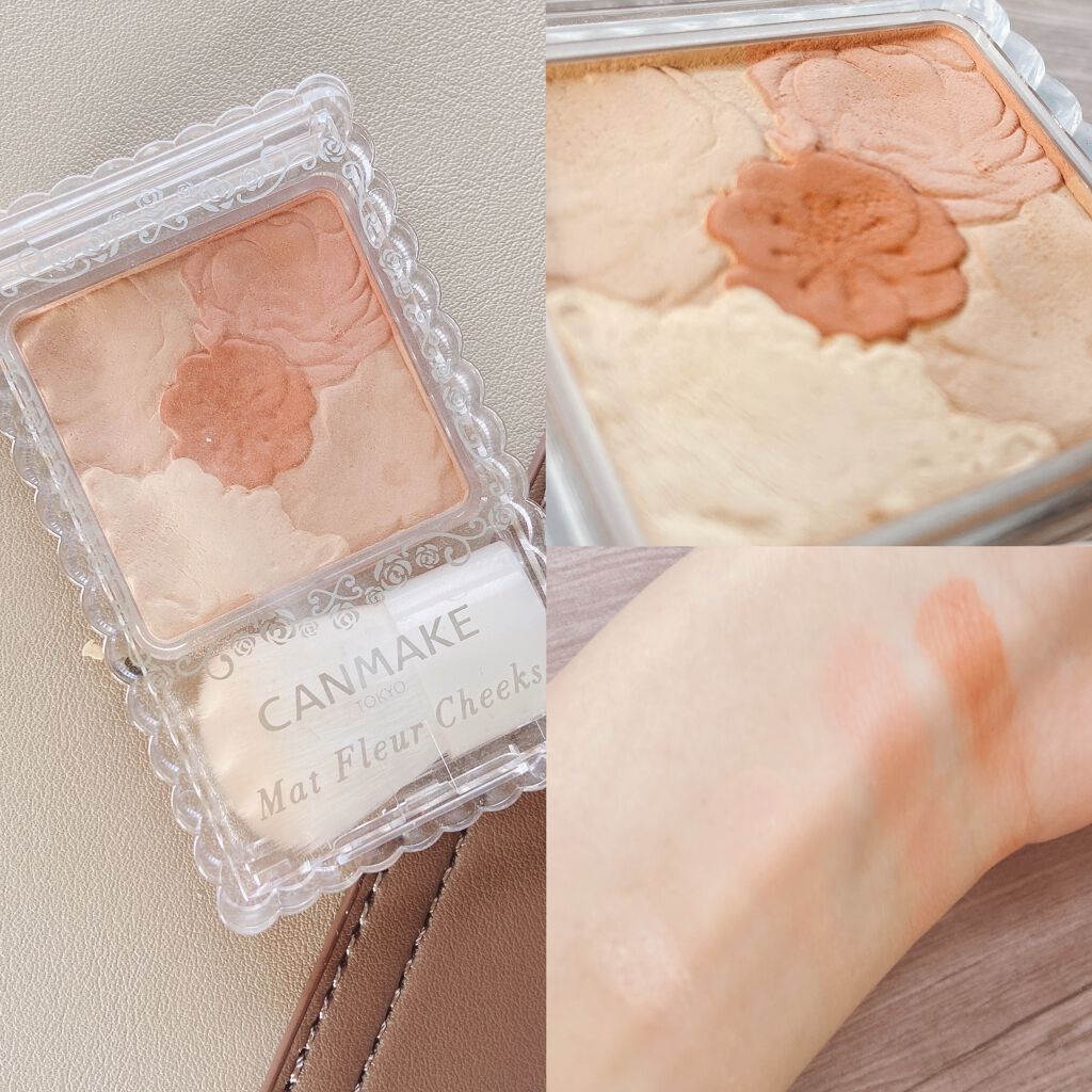 マットフルールチークス/キャンメイク/パウダーチークを使ったクチコミ(4枚目)