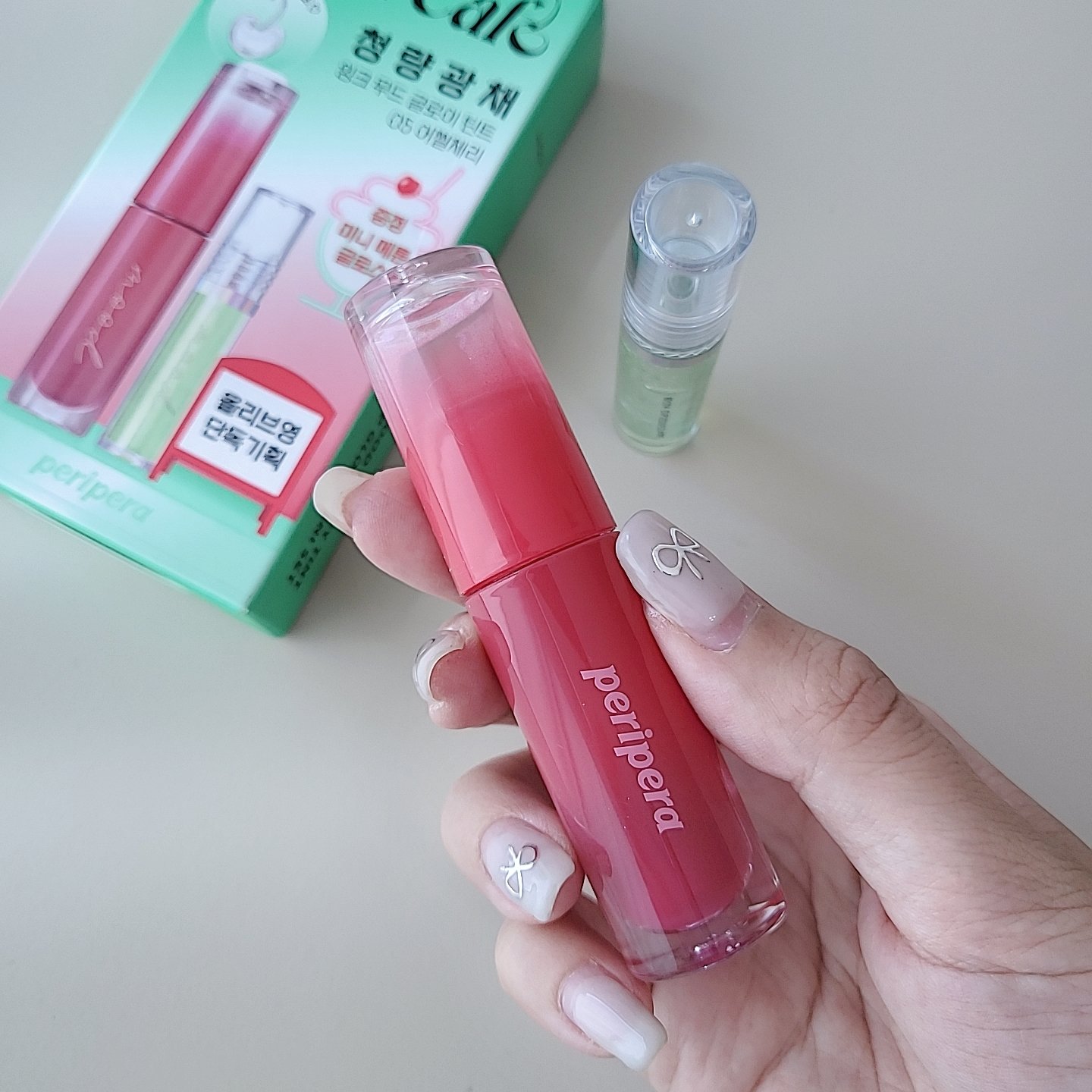 ペリペラ インク ムード グロイ ティント 05 CHERRY SO WHAT(どうしたのチェリー)/PERIPERA/リップティントを使ったクチコミ（1枚目）