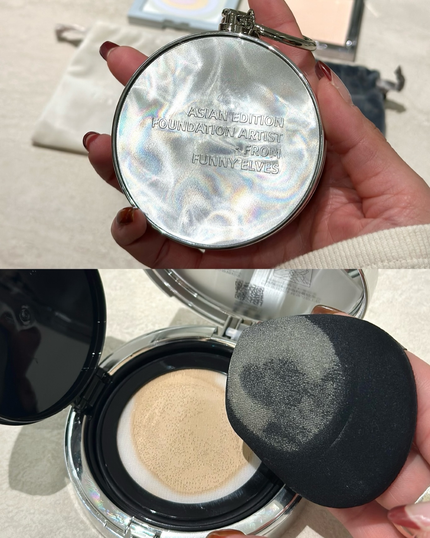 ネビュラ プレストパウダー/FUNNY ELVES方里/プレストパウダーを使ったクチコミ（2枚目）