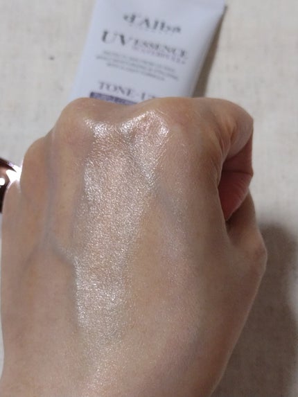 ダルバ ウォータフル トーンアップ サンクリーム(パープル)/ダルバ/日焼け止めクリームを使ったクチコミ(5枚目)