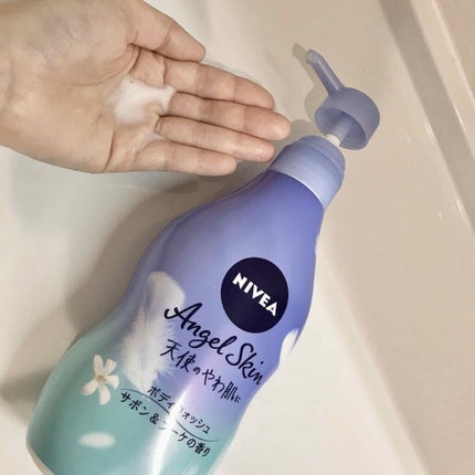 エンジェルスキン ボディウォッシュ サボン&ブーケの香り/ニベア/ボディソープを使ったクチコミ(3枚目)