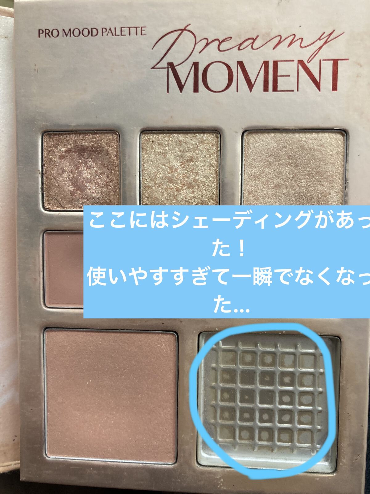 プロ ムード パレット 01 DREAMY MOMENT/CLIO/アイシャドウパレットを使ったクチコミ（3枚目）