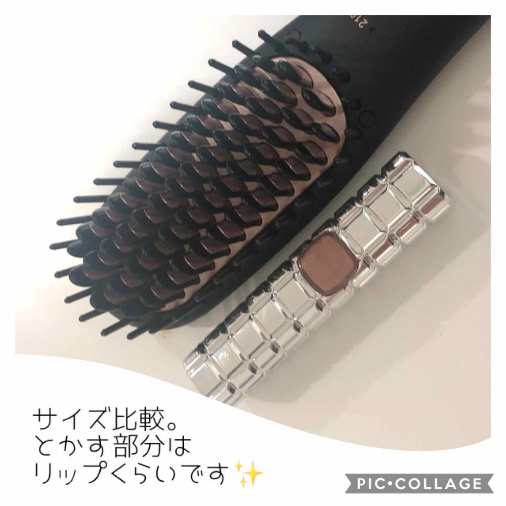 Agetuyaポータブルミニブラシアイロン（ポーチ付き）/ローネジャパン/ヒートブラシを使ったクチコミ（3枚目）