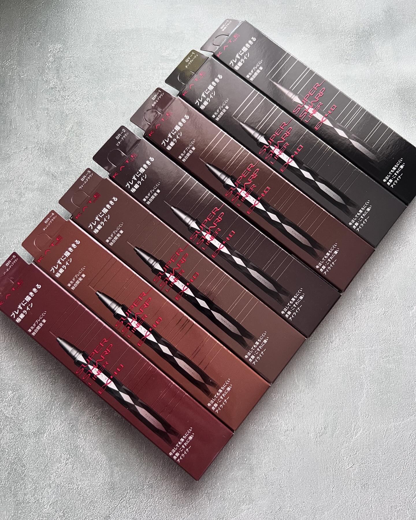 スーパーシャープライナーEX4.0 GY-1 ダークグレージュ(ショート筆)レフィル(一部店舗・WEB限定)/KATE/リキッドアイライナーを使ったクチコミ（3枚目）