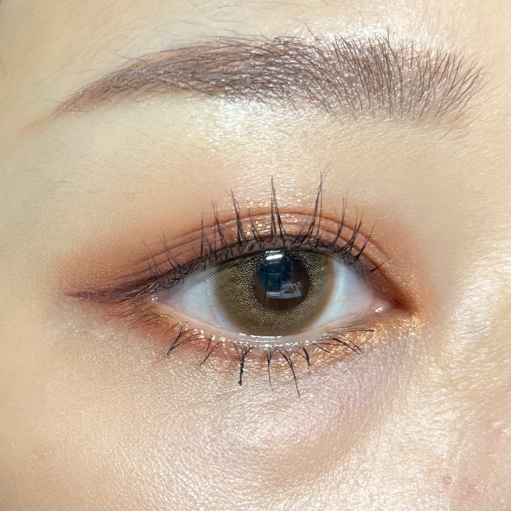 アディクション ザ アイシャドウ スパークル 008SP Garnish Sun/ADDICTION/単色アイシャドウを使ったクチコミ（2枚目）