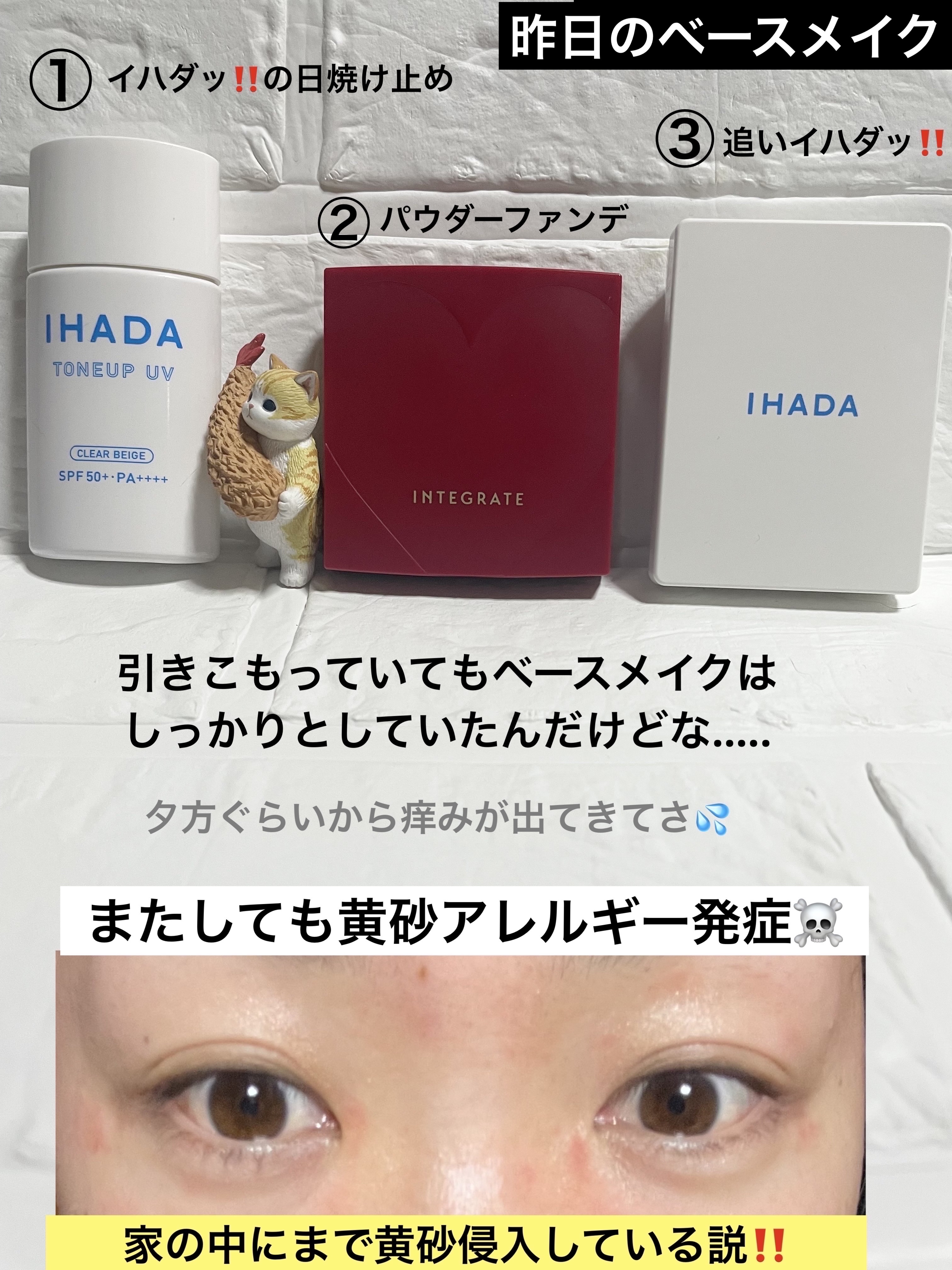 薬用フェイスプロテクトパウダー/IHADA/プレストパウダーを使ったクチコミ（2枚目）