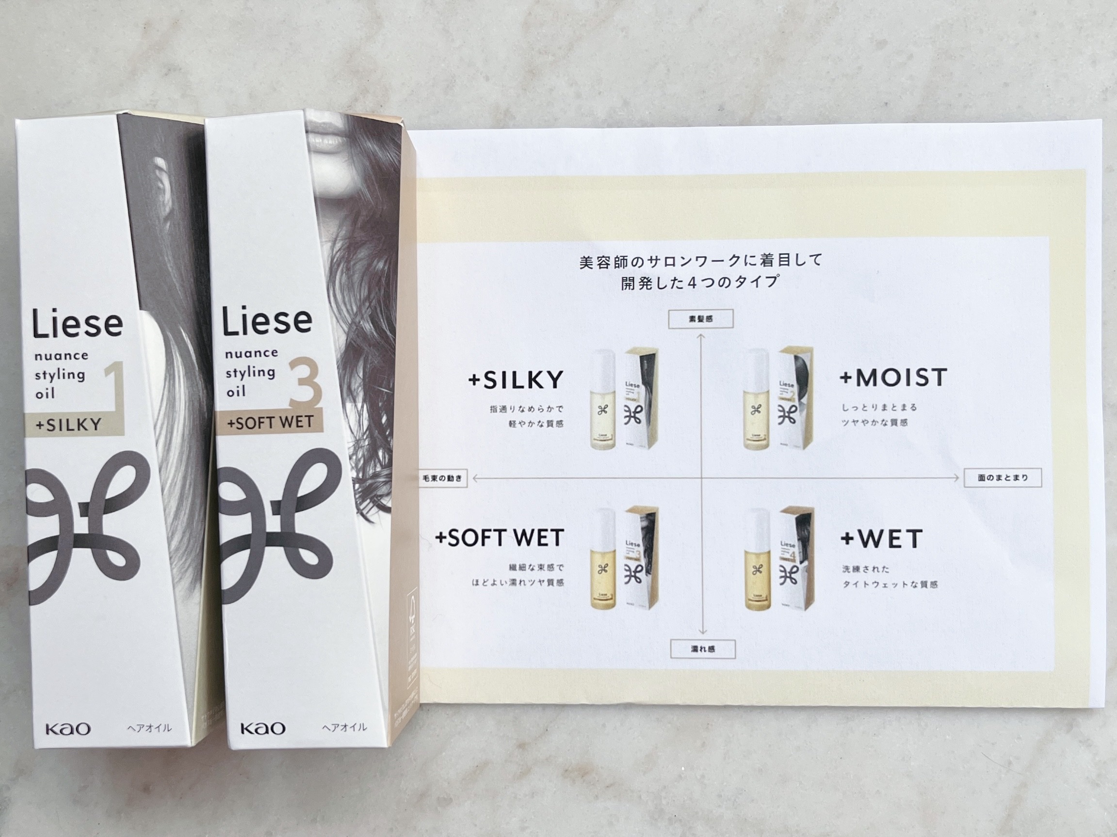 ニュアンススタイリングオイル ＋シルキー/リーゼ/ヘアオイルを使ったクチコミ（2枚目）