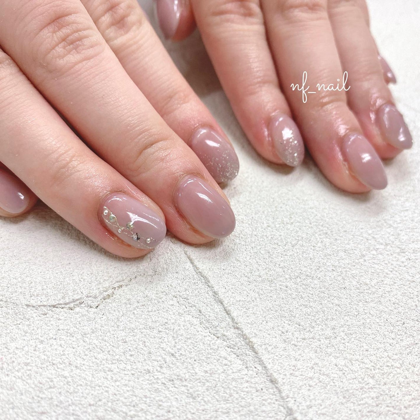 Natsumi◎nailist on LIPS 「.2本art¥5,980+ラメ¥220.#ネイル#ネイルデサ..」(1枚目)