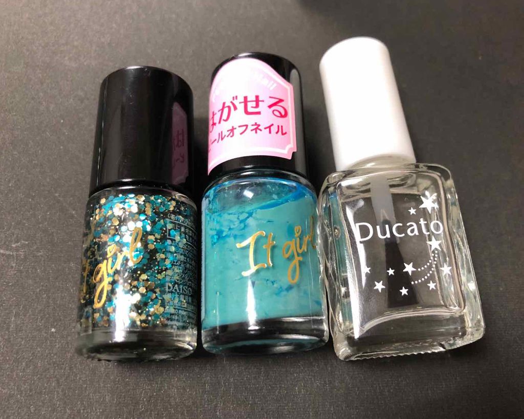 ITGグリッターネイル/DAISO/マニキュアを使ったクチコミ（2枚目）