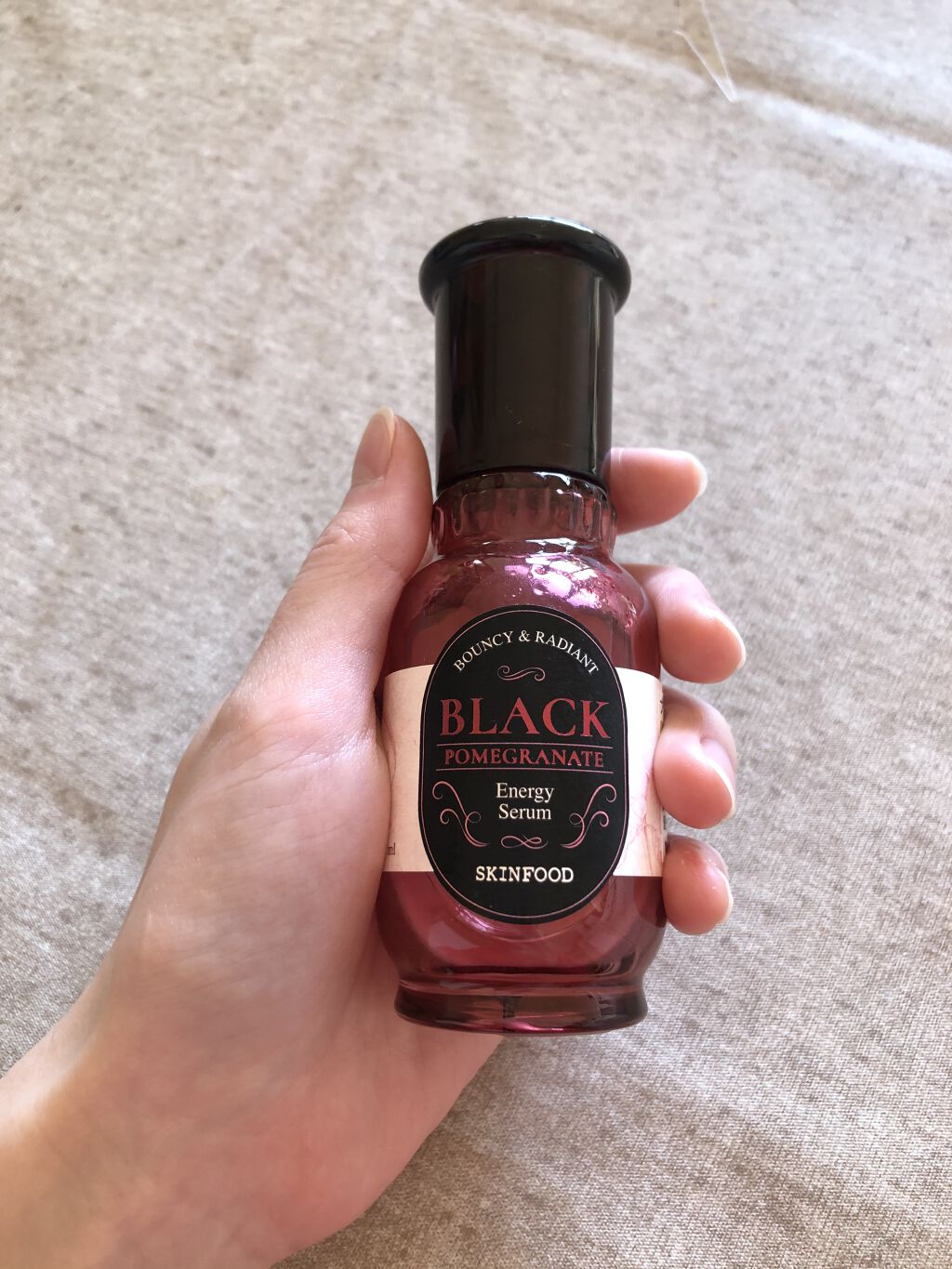 黒ザクロ エナジーセラム/SKINFOOD/美容液を使ったクチコミ（1枚目）