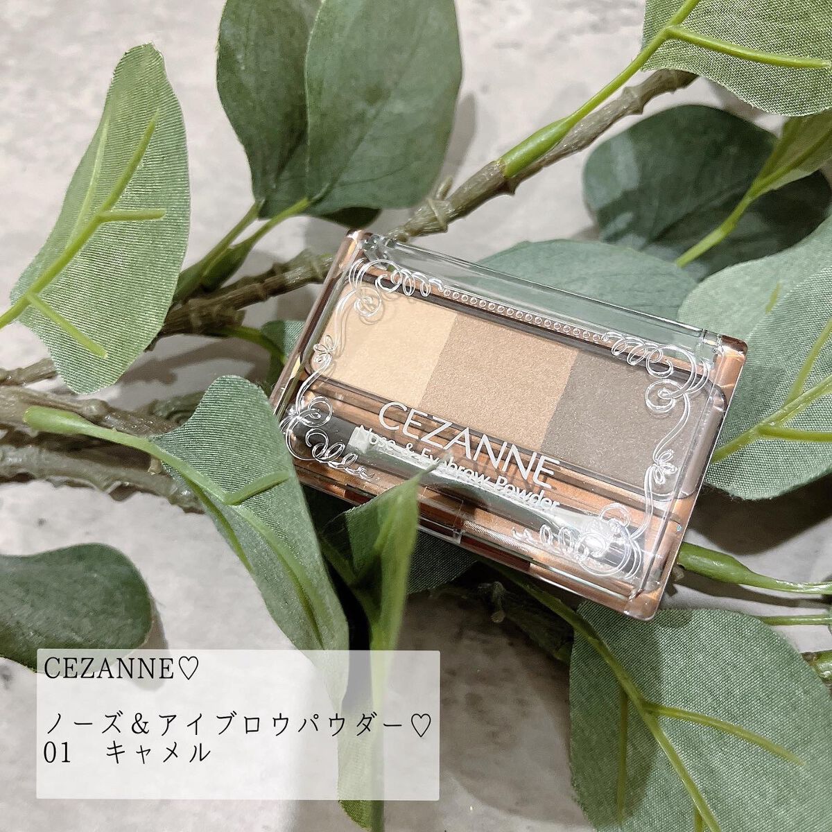 ノーズ＆アイブロウパウダー/CEZANNE/パウダーアイブロウを使ったクチコミ（1枚目）