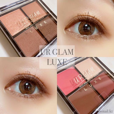 U R GLAM UR GLAM LUXE　4 COLORS EYESHADOW PALLETのクチコミ「ダイソーの300円ショップ﻿
スリーピーに売ってる話題のコスメ♡﻿
﻿
﻿
UR GLAM L.....」（1枚目）