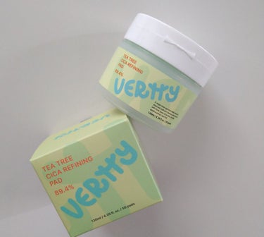 Vertty ティーツリー シカ89.4% リファイニングパッドのクチコミ「〜VERTTY〜
ティーツリーシカリファイニングパッド
を、使ってみたよ♪

1日の肌汚れをサ.....」（1枚目）