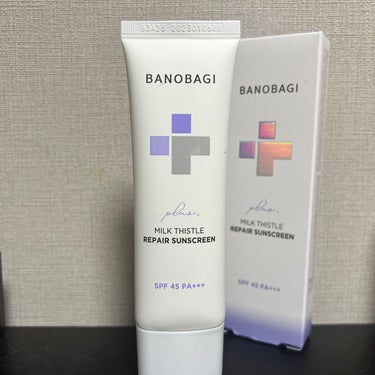 BANOBAGI ミルクシスルリペアシカサンスクリーンプラスのクチコミ「UVケア×保湿×化粧下地の全てを兼ね備えたオールインワン日焼け止めクリーム

低刺激で保湿.....」（1枚目）