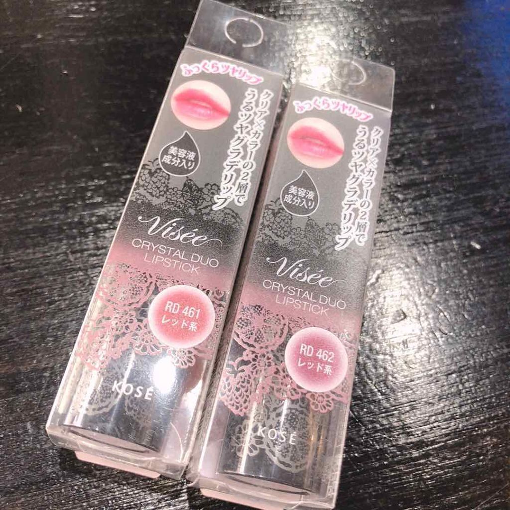 クリスタルデュオ リップスティック/Visée/口紅を使ったクチコミ（1枚目）
