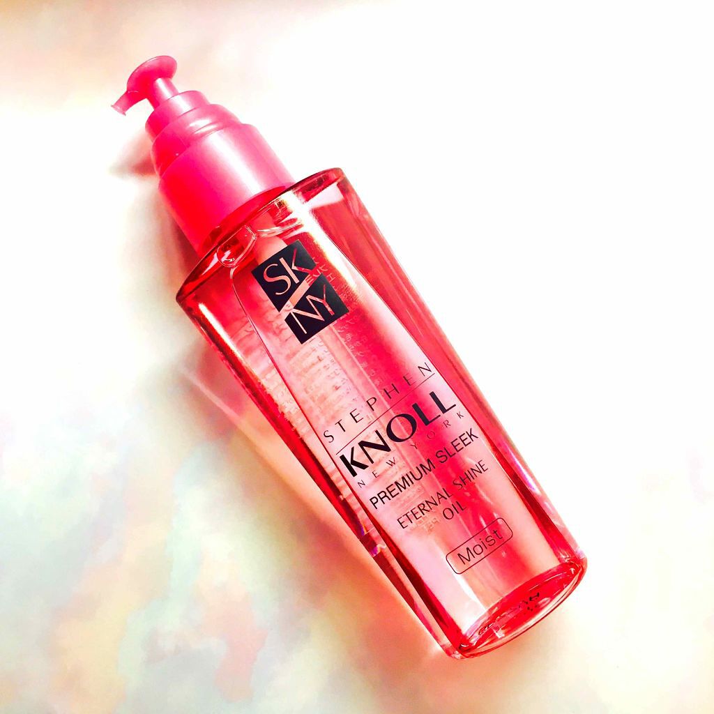 プレミアムスリーク エターナルシャイン オイル モイスト(しっとりまとまる髪に)/スティーブンノル ニューヨーク/ヘアオイルを使ったクチコミ（1枚目）