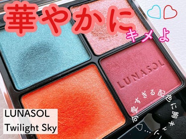 🍀LUNASOL 
    アイカラーレーション
    01 Twilight Sky
    6,820円(税込)


何このワクワクする配色は！！と思い、購入にいたりました🥰
これと同時に09も一