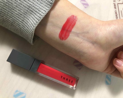 リリカルリップブルーム/THREE/口紅を使ったクチコミ(2枚目)