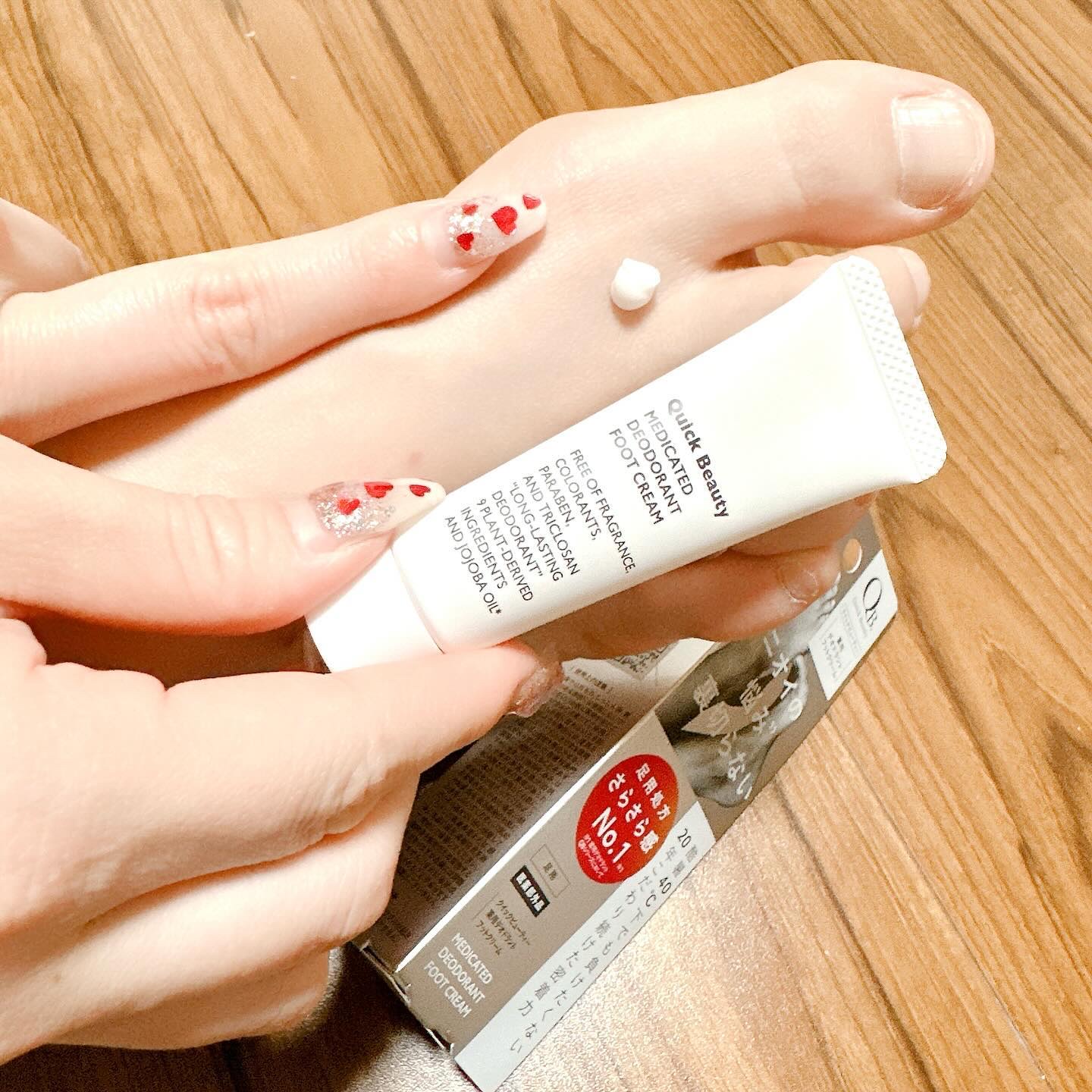 QB 薬用デオドラントフットクリーム 40C/クイックビューティー/デオドラント・制汗剤を使ったクチコミ（2枚目）