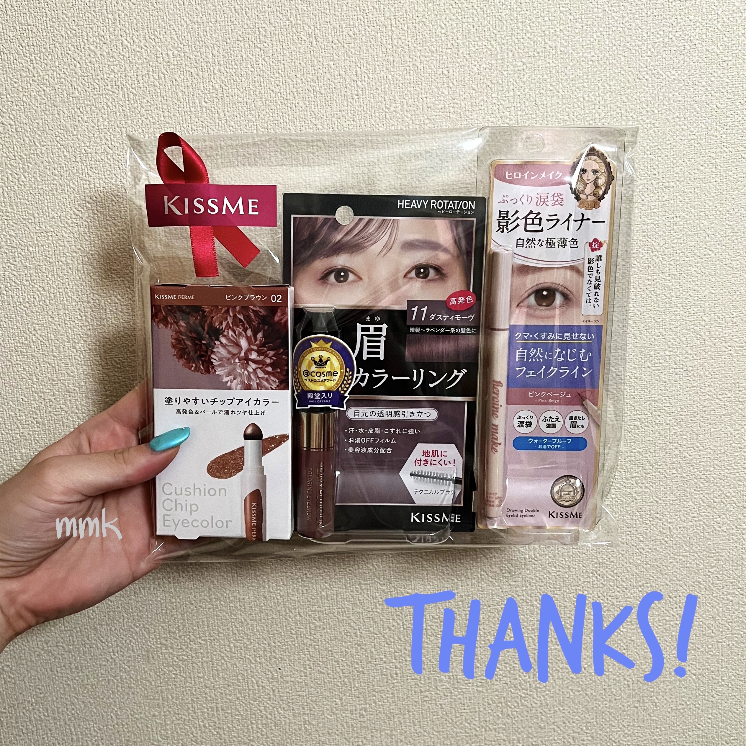 カラーリングアイブロウ 11 ダスティモーヴ/ヘビーローテーション/眉マスカラを使ったクチコミ（3枚目）