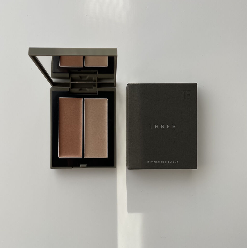 THREE シマリング グロー デュオ/THREE/クリームハイライトを使ったクチコミ（1枚目）