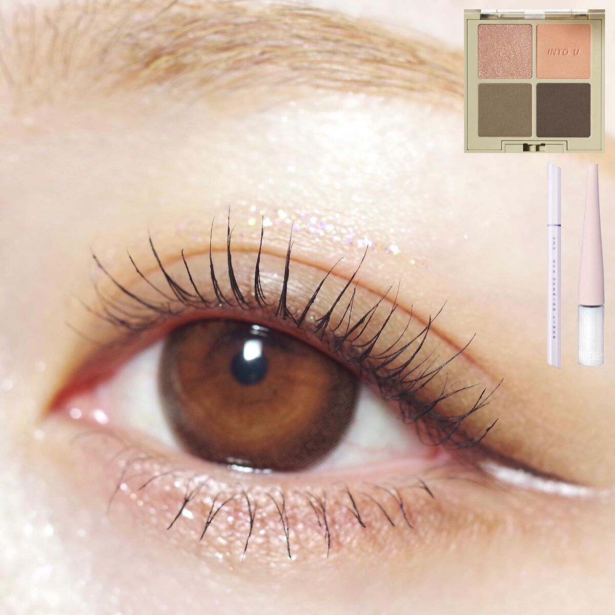 EYE OPENING LINER/UZU BY FLOWFUSHI/リキッドアイライナーを使ったクチコミ（1枚目）