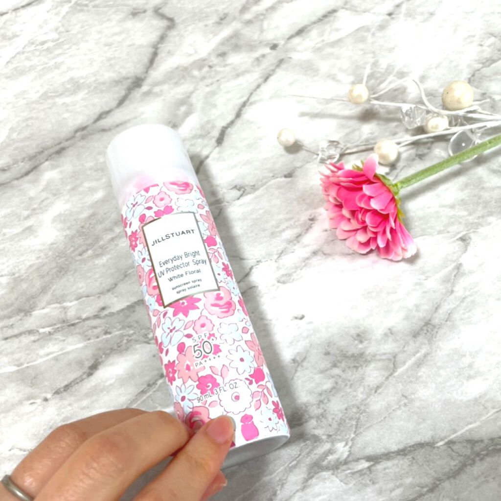 エブリデイブライト UVプロテクター スプレー ホワイトフローラル/JILL STUART/日焼け止めミスト・スプレーを使ったクチコミ（1枚目）