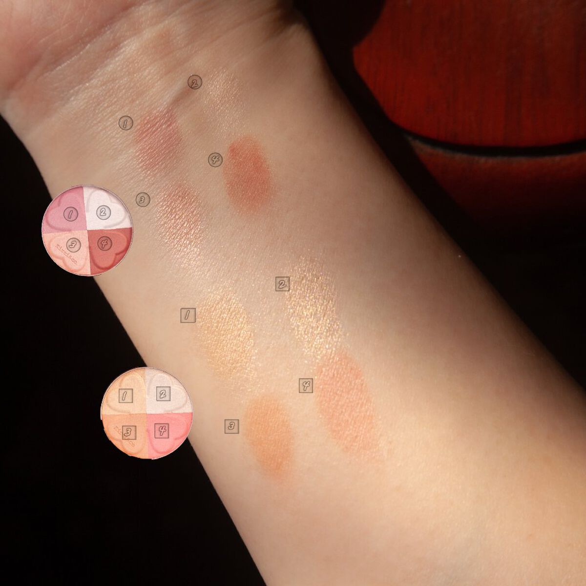 グロウパウダーチーク/Kirei&co./パウダーチークを使ったクチコミ（3枚目）