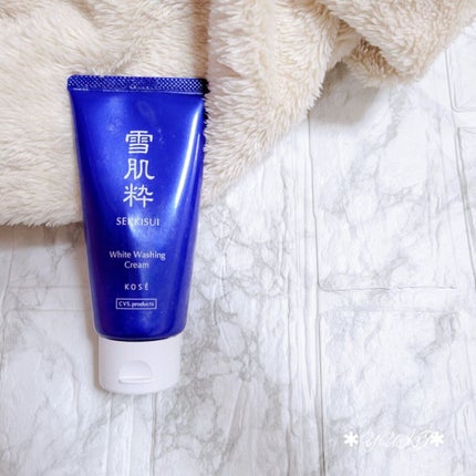 雪肌粋 ホワイト洗顔クリームのクチコミ「\ #SEKKISUI Ꙭ꙳ /
 
 
 
 
 
 
和漢植物のちから𖤣𖥧𖥣。
雪のよう.....」(1枚目)